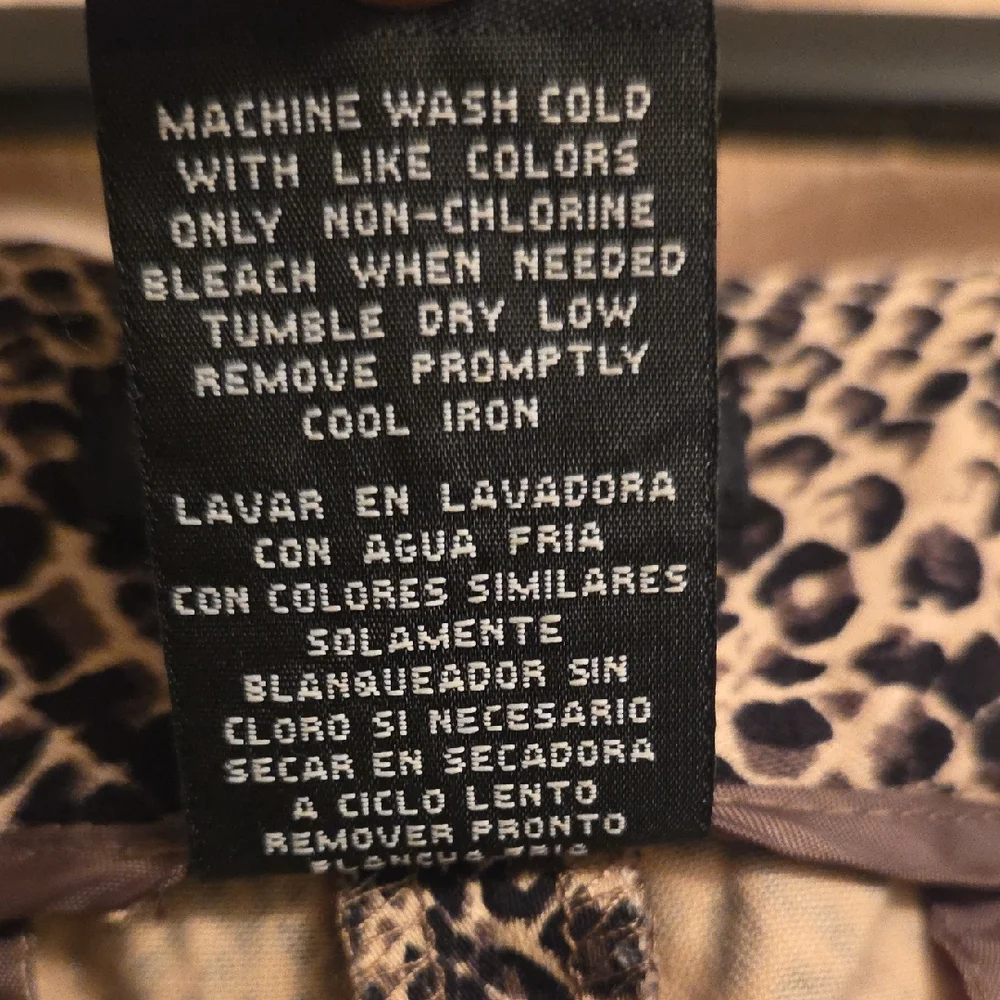 Rafaella Brown and Beige Leopard Print‎ Pants